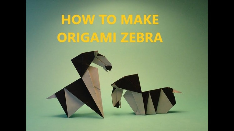 How to make Origami Zebra