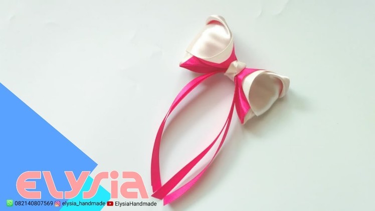 Laço Clara ???? Clara #Ribbon Bow ???? DIY By Elysia Handmade