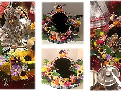 Make flower Singhasan Throne for Bal gopal - Very Easy DIY | Shyam DIwani