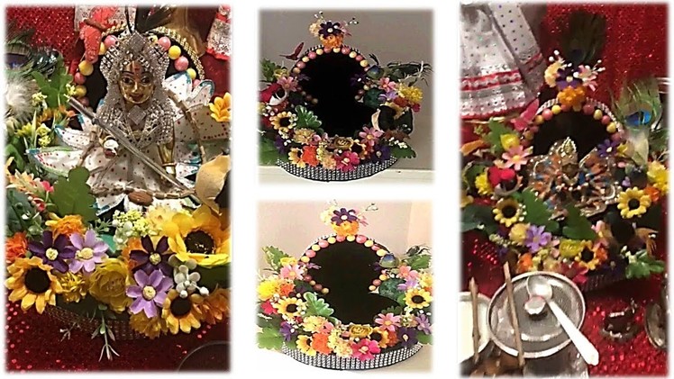 Make flower Singhasan Throne for Bal gopal - Very Easy DIY | Shyam DIwani