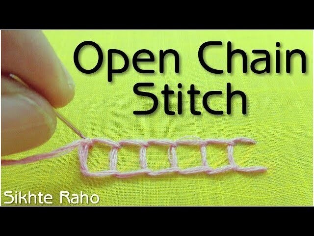 Open Chain Stitch for Beginners || hand Embroidery
