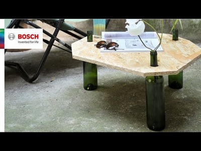Project Tutorial: Upcycled glass bottle table
