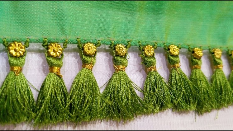 Saree Kuchu with flower beads I Single Beaded saree tassels I Ladies Club
