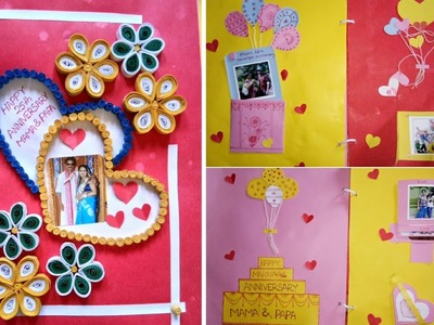 Scrapbook gift for parents || Marriage anniversary scrapbook for parents.