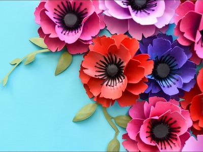 Small Poppy Paper Flower Tutorial by Abbi Kirsten