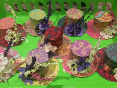 Tiny Tea Party Hats DIY Tea Table Project #2