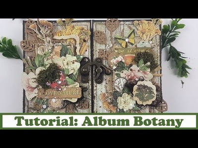 Tutotial Scrapbooking: Album Botany