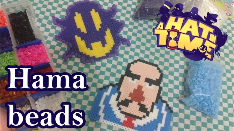 A hat in time - Hama beads (Snatcher and Mafia guy)