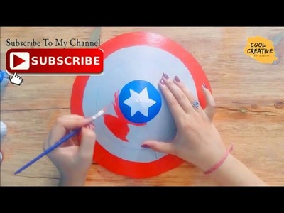 Avengers  CRAFT for kids | genius way to Make captain america shield | cool and creative #134