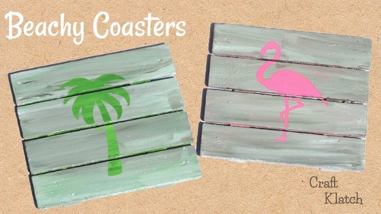 Beachy Coasters DIY ~ Another Coaster Friday ~ Craft Klatch