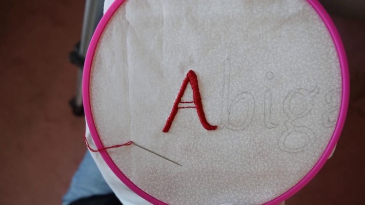Beginner Satin Stitch Embroidery Tutorial