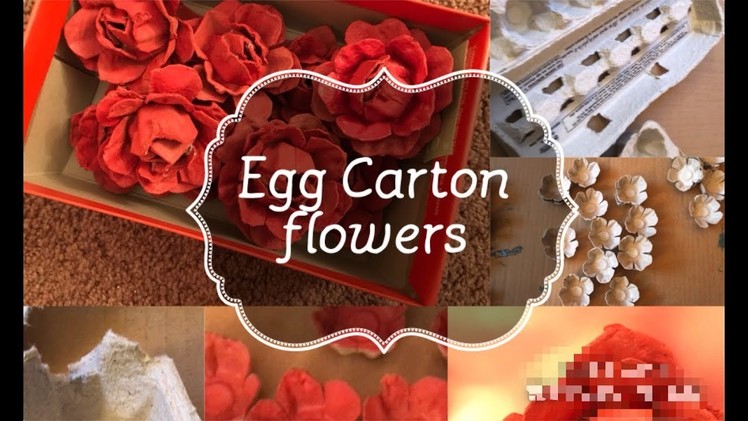 Best out of waste craft idea of Egg carton recycle | DIY Easy flower.Roses 2018 # 3