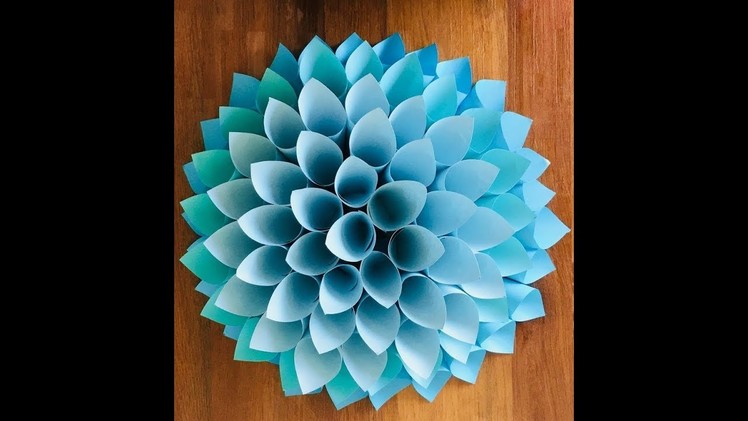 Big paper flowers DIY | Giant Flowers DIY | Wall Decor | Birthday Decoration | (Mass Diy & Craft)