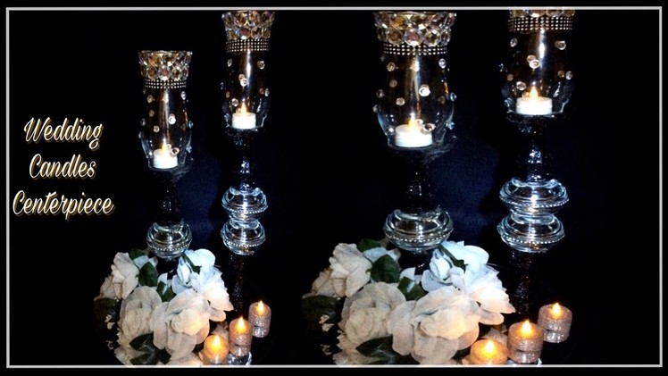 Black and White Decorative Wedding Candle Holders. Dollar Tree Hauls