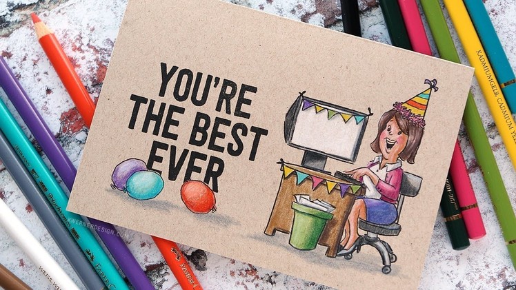 Co-Worker Birthday Card - Art Impressions Week Day 2