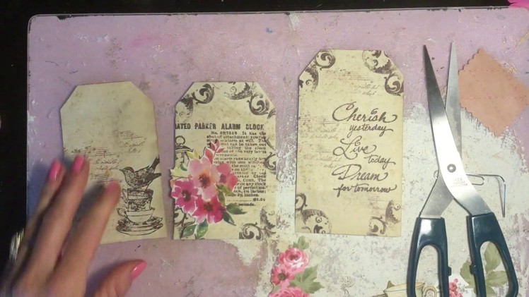 Craft with Me Old Mother Goose - Part 12 - FINAL TAGS Junk Journal Altered Book - COMPLETED