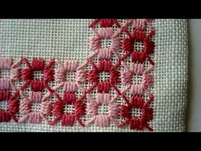 Cross stitch flower designs. dosuti design. embroidery design for table