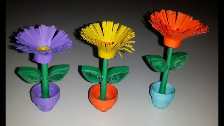 DIY Awesome 3D flower # 3D flower with paper craft # 3D flower Making Idea
