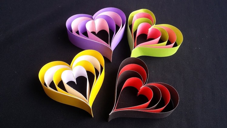 DIY: How to Make Paper Heart!!! Quick and Easy DIY Cafts With Paper!!!