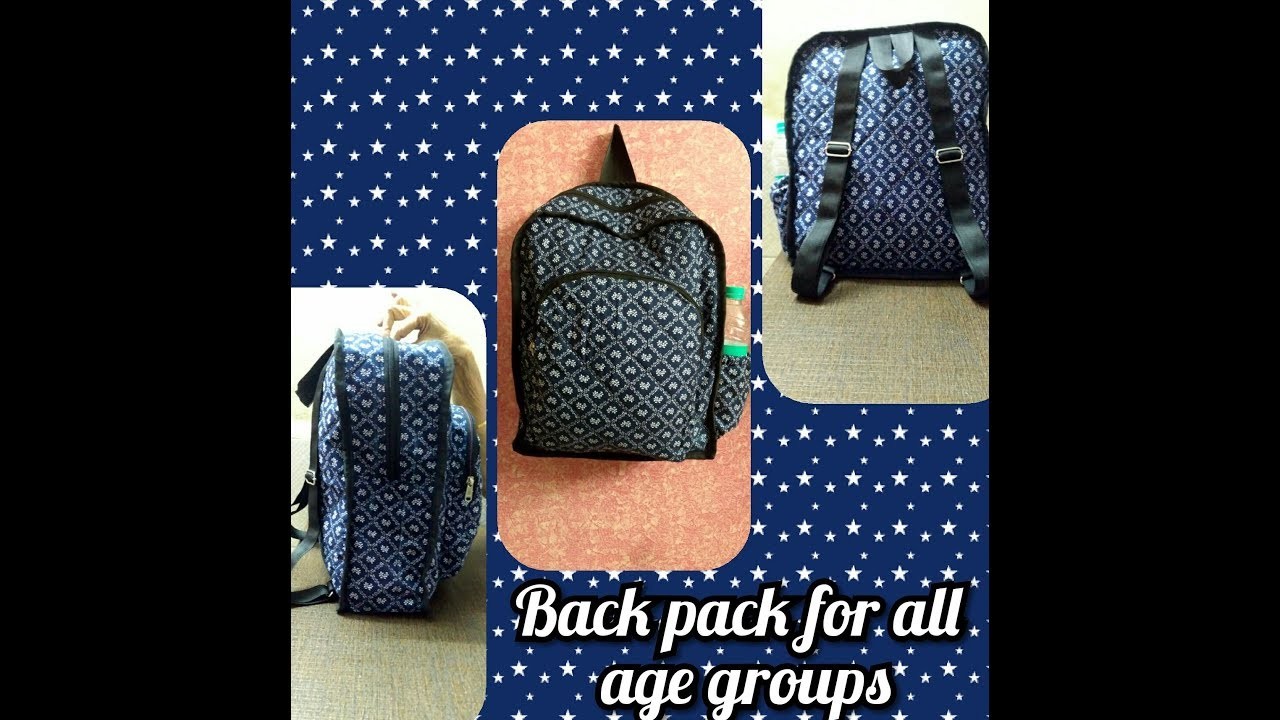 DIY how to sew Backpack for all age group PÀRT - 1