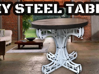 DIY Industrial Steel Table - 20 Ton Rated - Plans and Kits Available - Metal and Wood Furniture