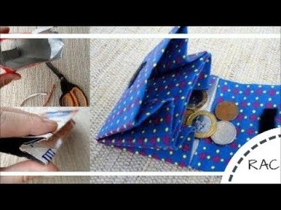 DIY Milk Carton Wallet | Coin Purse from milk carton | Recycled Arts And Crafts - 77