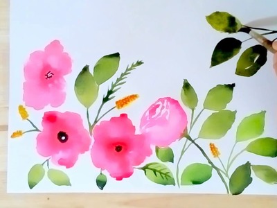 DIY Mother's Day Card Decoration Idea - Watercolor Painting Idea for your Mother's Day Card