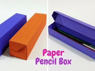 DIY- Origami Pencil Box Tutorial | How to make a Paper Pencil Box | Craftastic