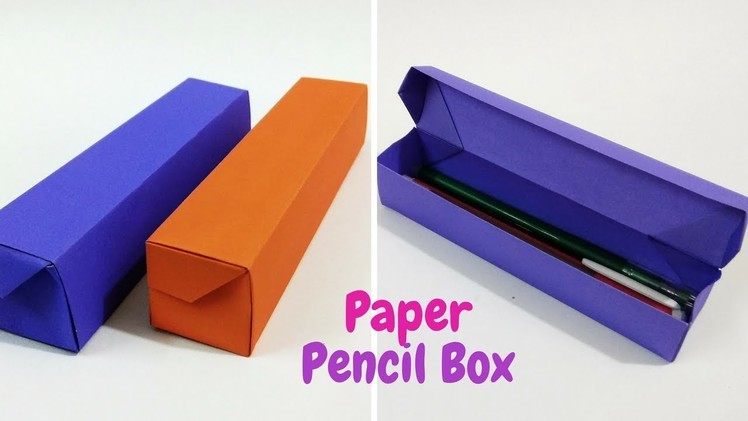 DIY- Origami Pencil Box Tutorial | How to make a Paper Pencil Box | Craftastic