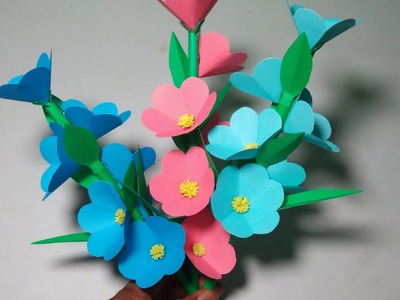 DIY. Paper Craft. Handcraft. DIY: How to Make Beautiful Paper Flower Stick