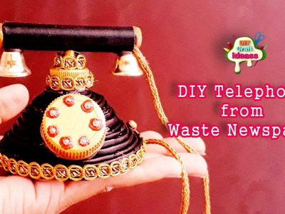 DIY Telephone from Waste #Newspaper | School Project for Kids | DIY Craft Ideas