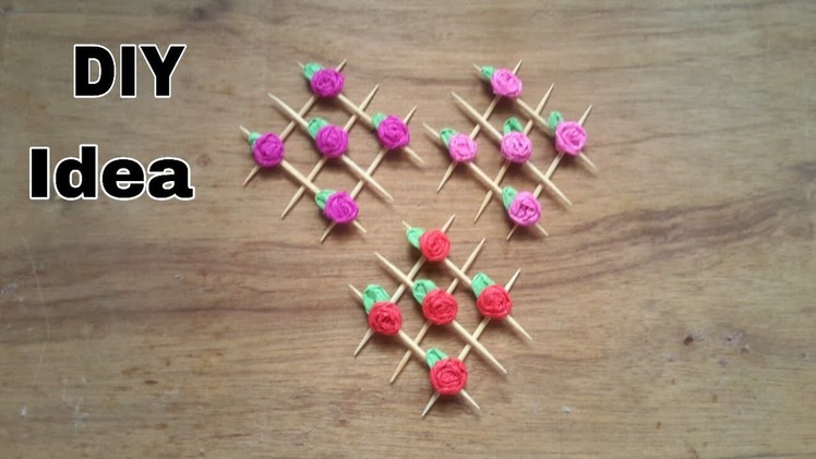 DIY toothpick art.DIY craft idea.How to make toothpick wall art.Arts and craft