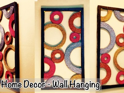 Diy Unique Wall Hanging | Wall Hanging Craft Ideas | Abstract wall hanging | Wall hanging ideas