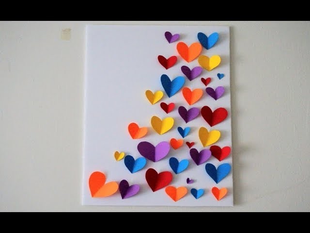 DIY Wall Decoration Ideas | Color Paper Wall Hanging | Arts and Craft Using Paper