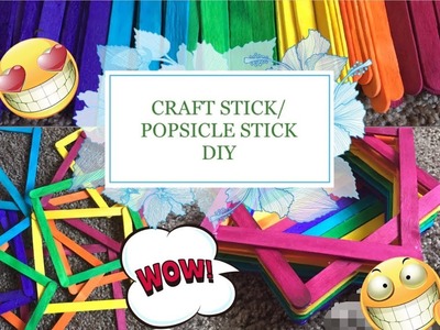 Easy Craft Stick.Popsicle Stick DIY Jewelry box.Jewelry holder 2018