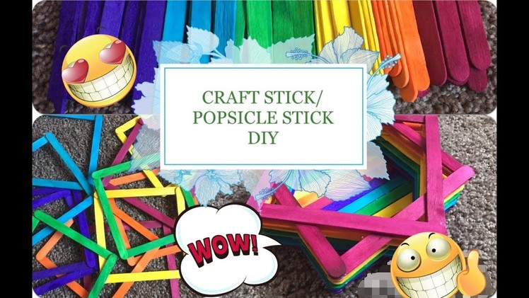 Easy Craft Stick.Popsicle Stick DIY Jewelry box.Jewelry holder 2018