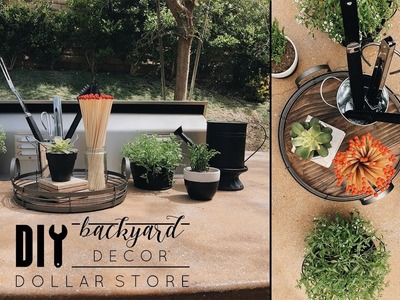 Easy DIY Dollar Store Backyard Decor