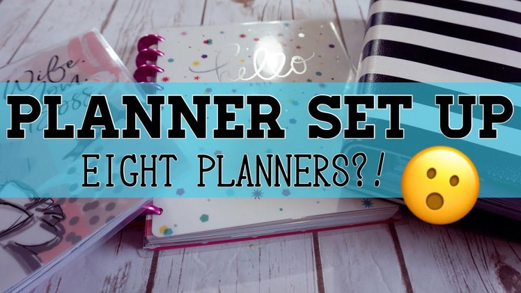 EIGHT MAMBI PLANNERS IN ONE?! | PLANNER SETUP 2017-2018 - UPDATE |