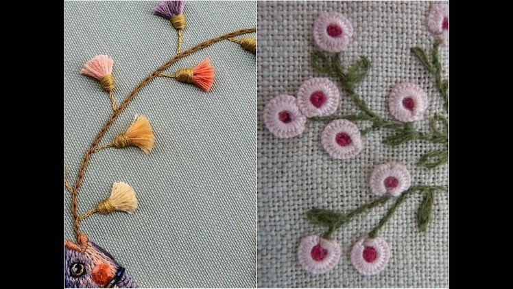Embroidery flower designs hand work