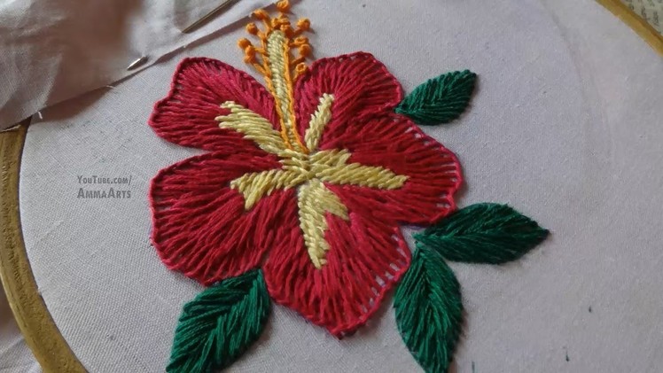 Hand Embroidery Buttonhole & Rumanian Stitch by Amma Arts