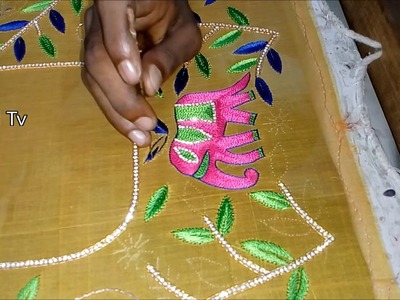 Hand embroidery works online prices  | simple maggam work blouse designs | hand embroidery designs
