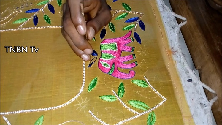 Hand embroidery works online prices  | simple maggam work blouse designs | hand embroidery designs
