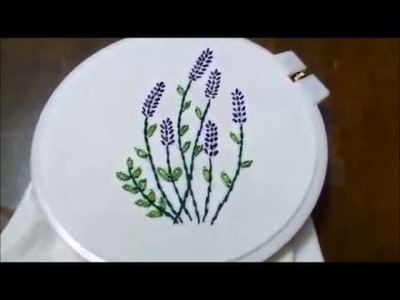 How to make a beautiful Lavender Embroidery