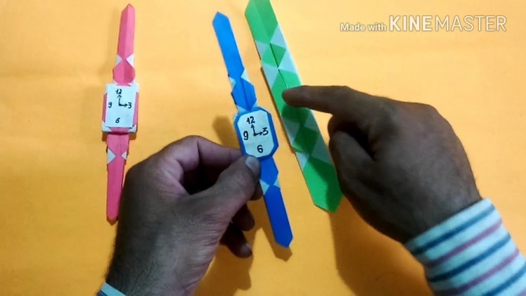 How to make a Origami watch? Very Easy and Simple.