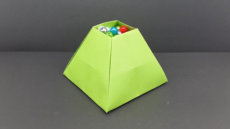 How To Make a Paper Pyramid Box - Paper Craft Idea