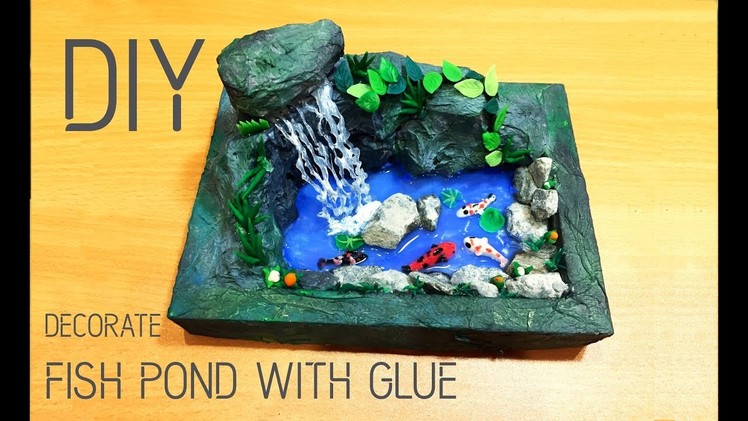 How To Make Fish Pond with Water Fall | DIY | Apna Craft