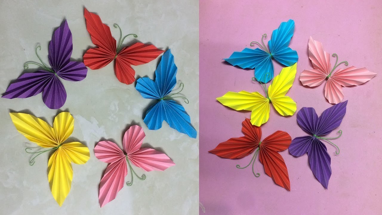 How to Make Paper Butterfly  Making Paper Butterflies  DIY 