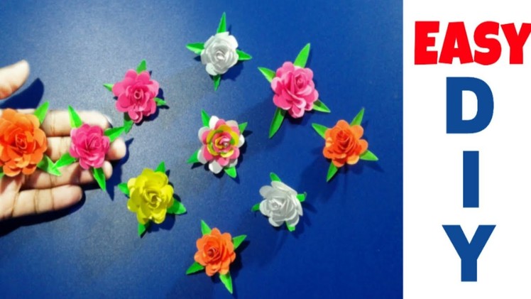 How To Make Small Paper Roses Flower -
DIY Handmade Craft - Paper Craft