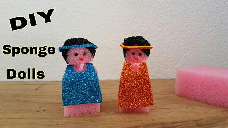 How to make sponge doll.DIY doll making.Arts and craft.Best DIY craft