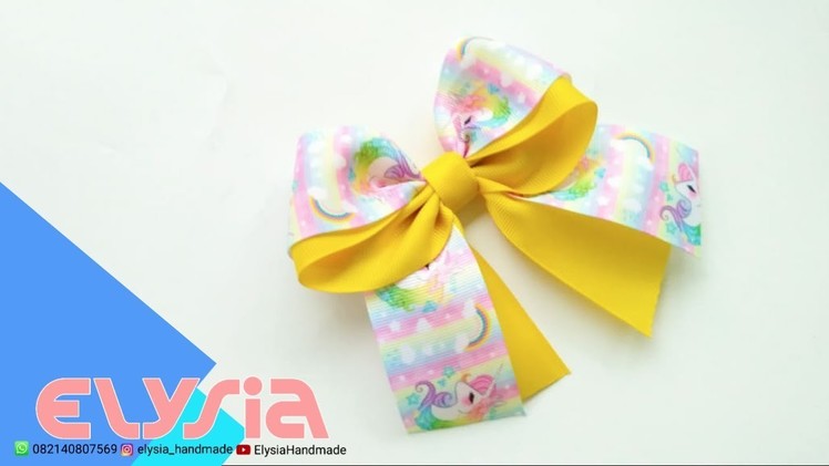 Laço Rainbow ???? Rainbow #Ribbon Bow ???? DIY by Elysia Handmade